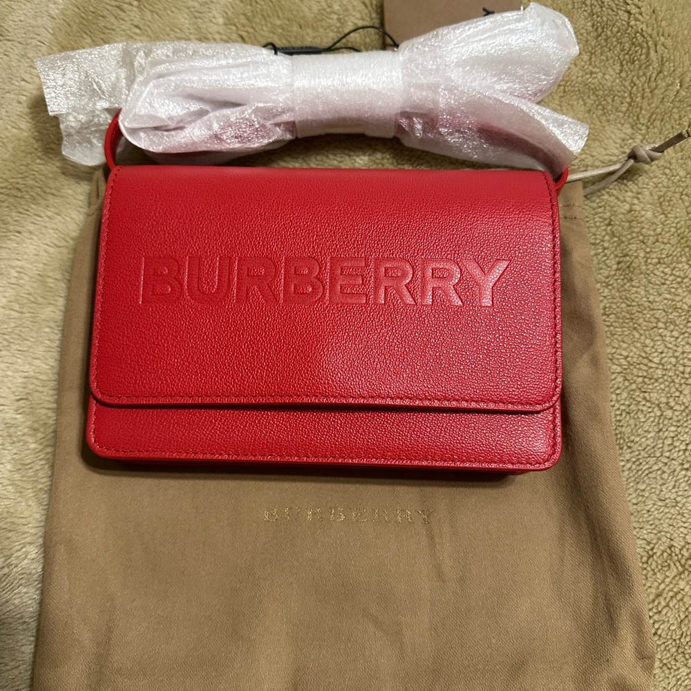 Burberry Hampshire Red CrossBody Bag